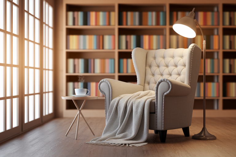 Aménager un espace de lecture confortable adapté aux seniors